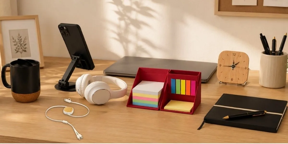 Merchandising para trabajo híbrido: productos promocionales que sí acompañan la jornada laboral