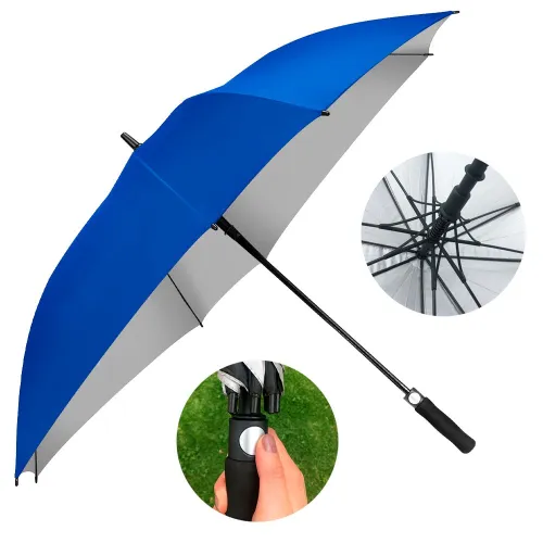 Paraguas Uv Cuadrado Automatico 28"